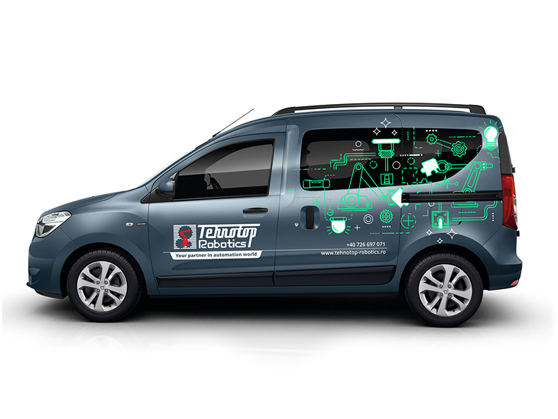 Design Sticker Decorare Masina Tehnotop Robotics